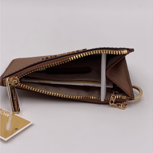 Michael Kors Small Coin Pouch Wallet Card Case Luggage - Picture 9 of 9